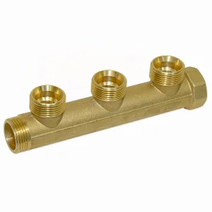 Колектор латунний Bianchi Ø 3/4"×3/4" EK - 3 контури, I=50 мм (ADZ brass)