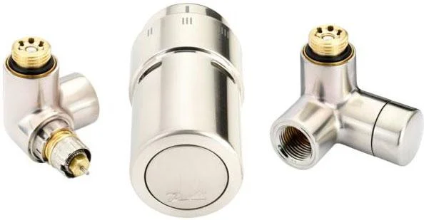 Комплект для подключения к радиатору Danfoss RAX-set X-tra Collection 1/2" левый САТИН