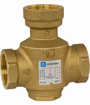 Термічний 3-ходовий клапан LK 823 ThermoVar ВВВ 1" 60°С