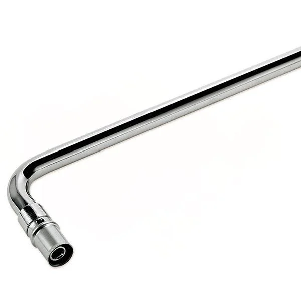 Трубка Г подобная хром для радиатора пресс Bonomi Ø 15×16/2,0 мм, L=1000 мм