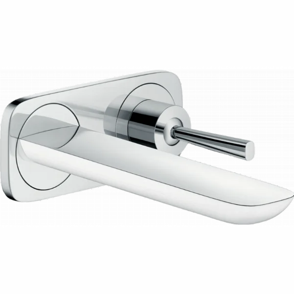 Смеситель Hansgrohe PuraVida для раковины настенный, белый/хром 15084400