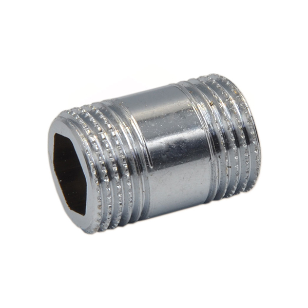 Ніппель довгий хромований Pattaroni Ø 1/2"×30 мм (под шестигранник)
