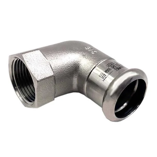 Колено пресс нержавейка RM Inox PRES Ø 15×3/4" внутренняя резьба