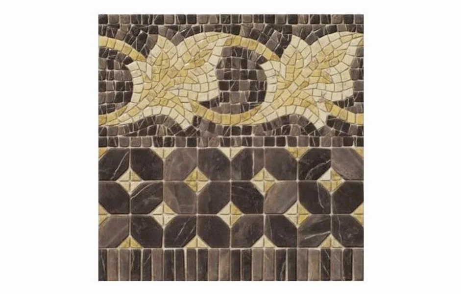 Декор Iliada Cenefa Midas PR Marron RECT POL 435x435x9,5 Vives