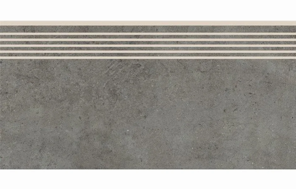 Ступень прямая HIGHBROOK DARK GREY STEPTREAD 298х598x9 Cersanit