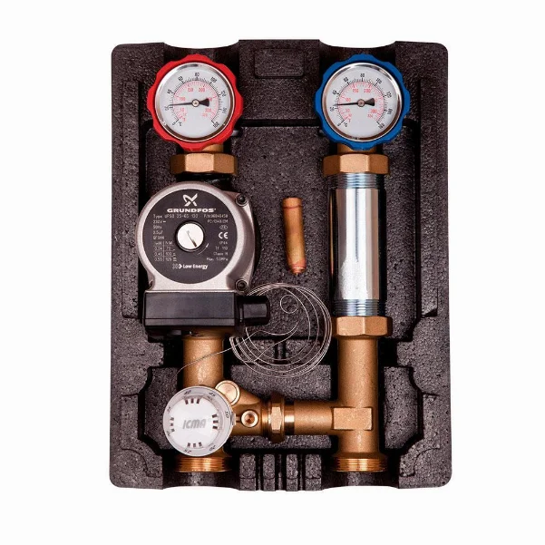 Насосная группа с термоголовкой ICMA 1-1/2"x3/4" без насоса