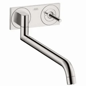 Смеситель настенный для кухни Axor Uno² сталь