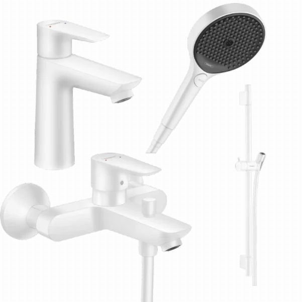 Набір змішувачів для ванни 4 в 1 Hansgrohe Talis E 1102020 (71740700, 71710700, 28632700, 26864700)