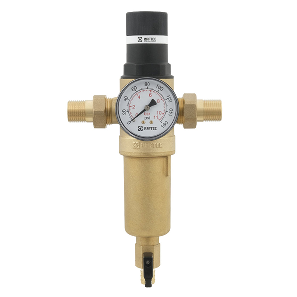 Фільтр самопромивний з редуктором Raftec Ø 1/2" (для гарячої води)
