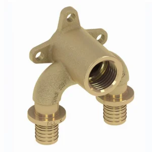 Тройник угловой с настенным креплением TECE flex Ø 16×1/2"×16 мм