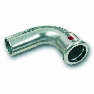 Кут прес оцинковка (1 муфта) SANHA Therm Press Ø 54/90° (код. 24001а)