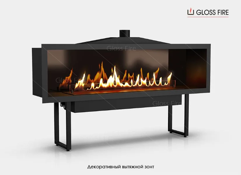 Витяжний зонт для біокаміна