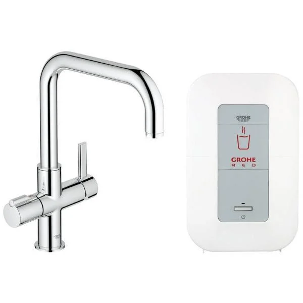 Смеситель для кухни Grohe Red Duo + бойлер 4 л