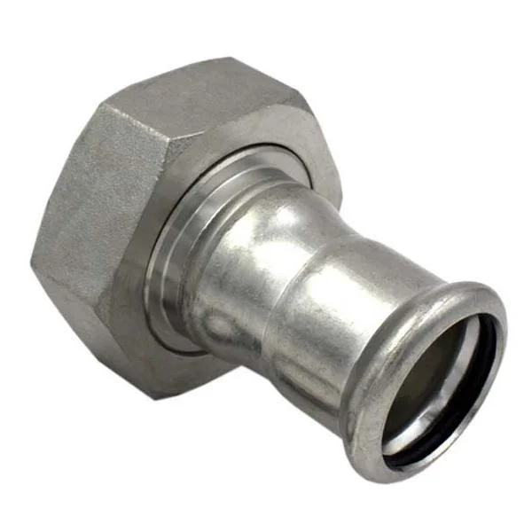 Сборный элемент с НГ пресс нержавейка RM Inox PRES Ø 35×1-1/4" мм, внутренняя резьба