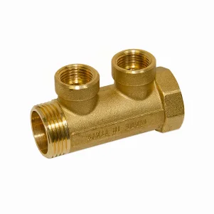 Колектор латунний Bianchi Ø 1"×1/2" - 2 контури, I=36 мм (внутрішня різьба)