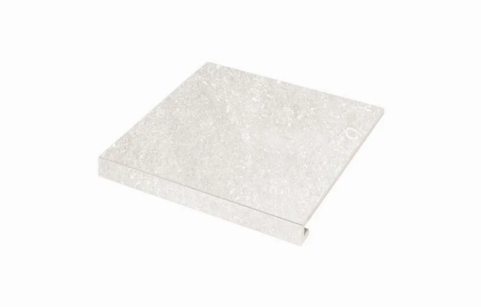 Ступень угловая левая с капиносом SZRXPZ1BRC1 CA'DI PIETRA Bianco 345-35x300x9,2 Zeus Ceramica