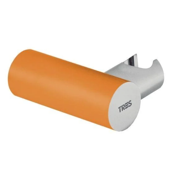 Утримувач душа круглий Tres помаранчевий-хром