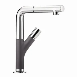 Смеситель для кухни Blanco Yovis-S хром/темная скала