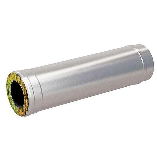 Труба димохідна сендвіч Ø 230/300 - 1,0 м (нерж.- оцинк. сталь 1,0 мм AISI)