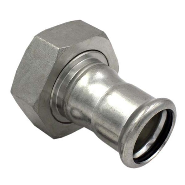 Сборный элемент с НГ пресс нержавейка RM Inox PRES Ø 54×2-3/8" мм, внутренняя резьба