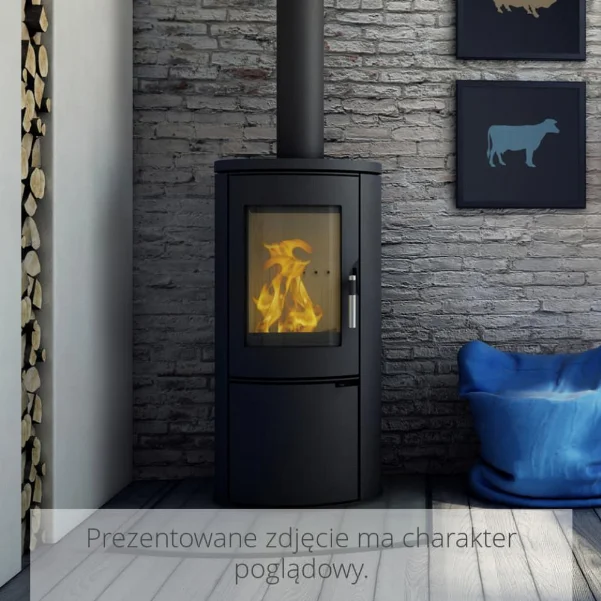 Сталева пічь-камін Kratki Koza AB 8,0 кВт