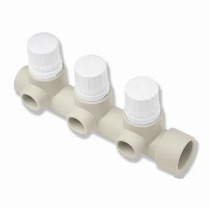 Коллектор тройной Ekoplastik PP-RCT Ø 32×20 мм (с термостатическими вентилями)