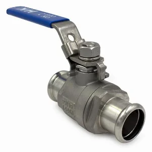 Кран шаровой пресс нержавейка RM Inox PRES Ø 28×28 мм