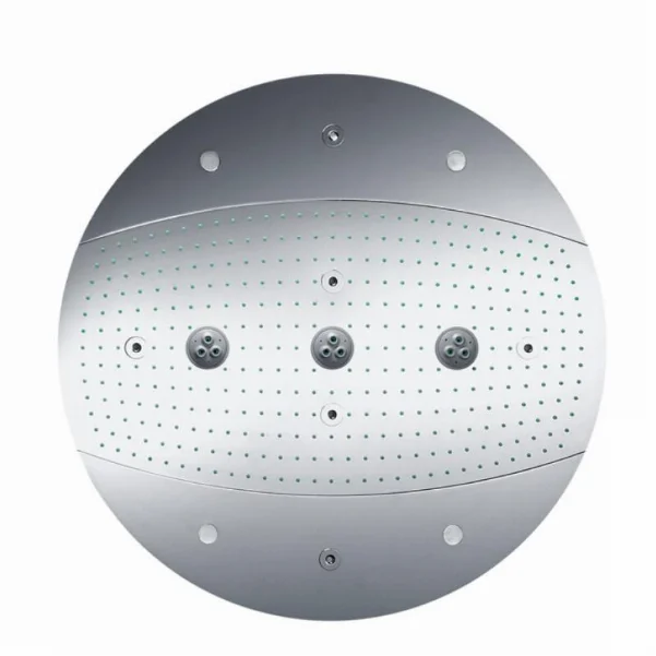 Верхній душ Hansgrohe Raindance Rainmaker Air 3jet 600 з підсвічуванням, хром 26117000