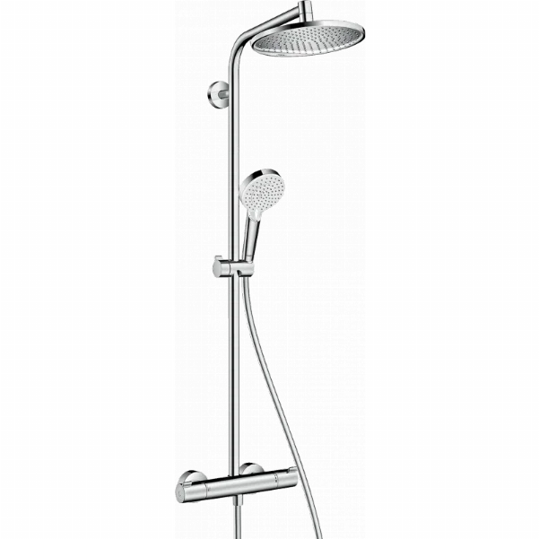 Душова система Hansgrohe Crometta S 240 1jet Showerpipe з термостатом, хром 27267000