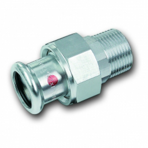 Згін прес оцинковка SANHA Therm Press Ø 18x1/2" з зовнішньою різьбою (код. 24333g)