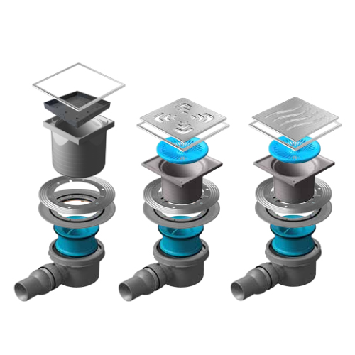 Душевой трап Pestan Confluo Smart Drains накладка волной