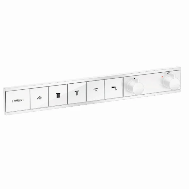 Термостат Hansgrohe RainSelect 15384700 на 5 споживача, для душа, матовий білий