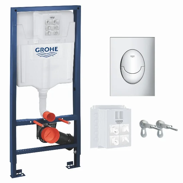 Инсталляция для унитаза GROHE Rapid SL 3 в 1 (бачок, крепеж, кнопка хром - двойн. слив 37965000)