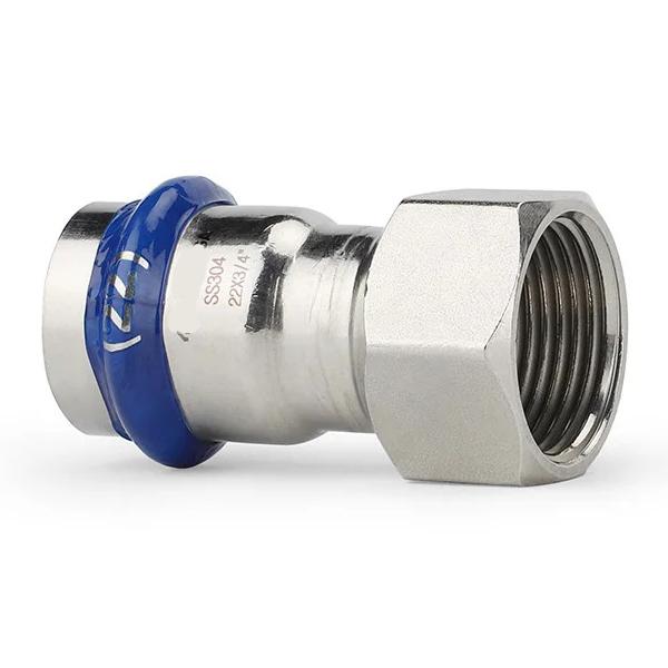 Муфта пресс нержавейка ASG Inox Press Ø 22×3/4" внутренняя резьба