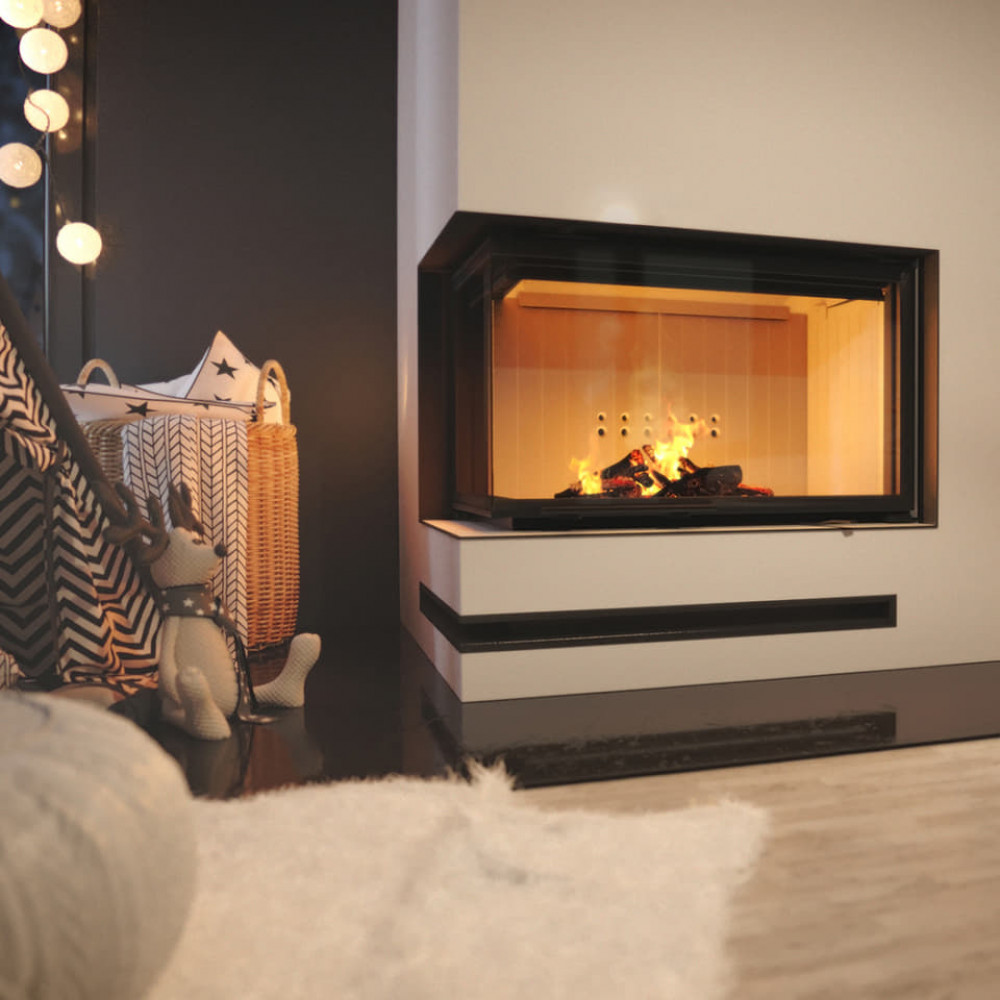 Каминная топка Kratki MBO 15 BS 15,0 кВт, левая