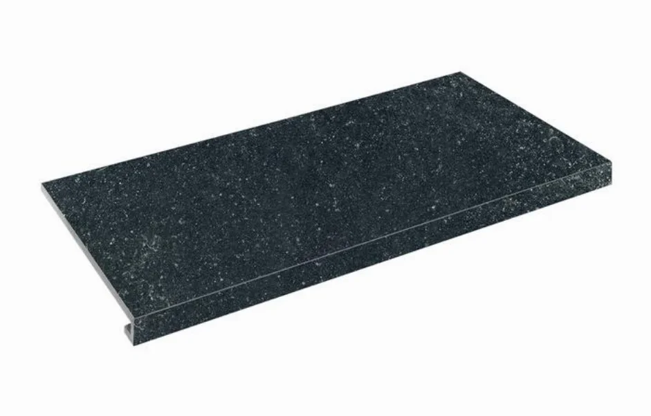 Ступень прямая с капиносом SZRXPZ9BRR CA'DI PIETRA Nero 345-35x600x9,2 Zeus Ceramica
