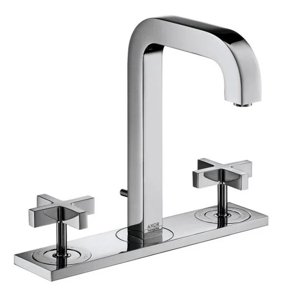 Смеситель для раковины Axor Citterio 170 на 3 отверстия, на пластине