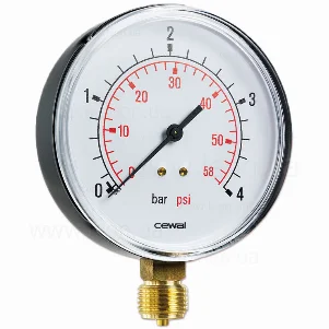 Манометр вертикальний Cewal Ø 80, 0-6 бар