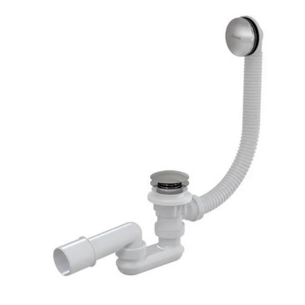 Сифон для ванни з переливом RAVAK 800 Click Clack, ХРОМ