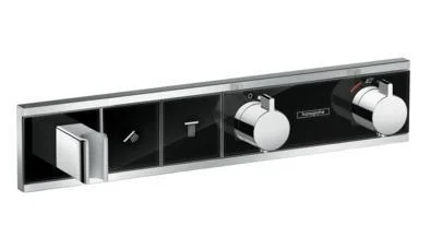 Термостат Hansgrohe RainSelect 15356600 на 3 потребителя, для душа, хром, черный