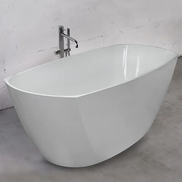 Ванни з литого каменю FANCY MARBLE Albert 1750х770х640 мм, Біла
