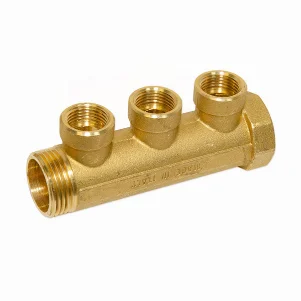 Колектор латунний Bianchi Ø 1"×1/2" - 3 контури, I=36 мм (внутрішня різьба)
