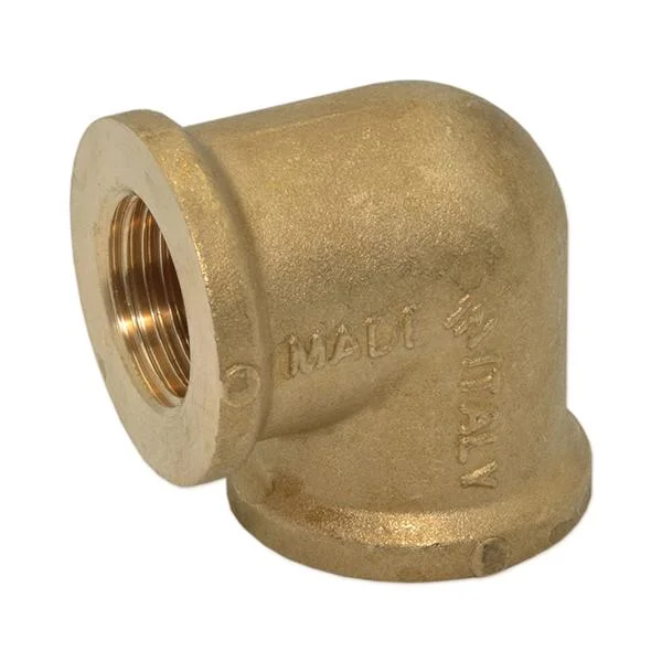 Угол редукционный латунный Pattaroni Ø 3/4"×1/2" внутренняя резьба