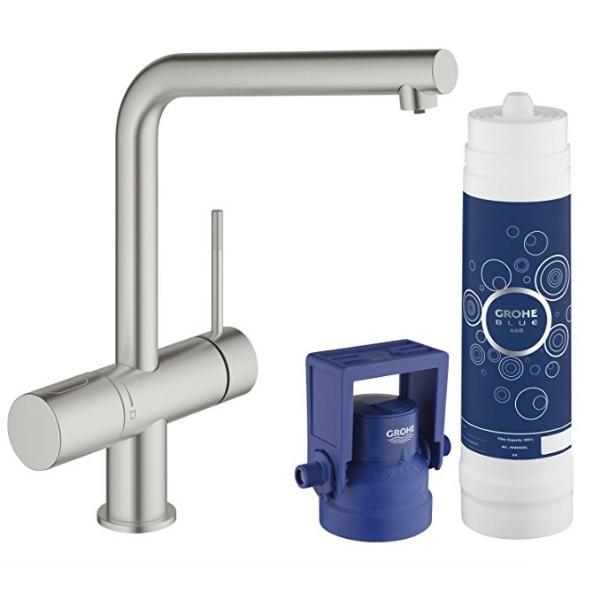 Смеситель для кухни Grohe Blue Minta Pure супресталь