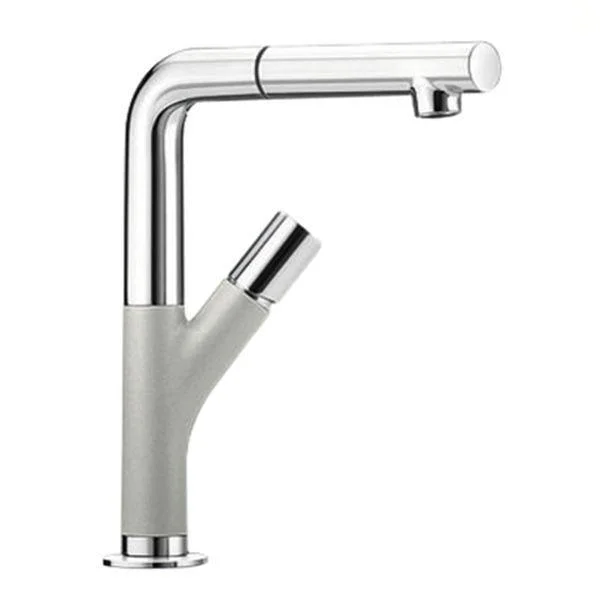 Смеситель для кухни Blanco Yovis-S хром/жемчужный