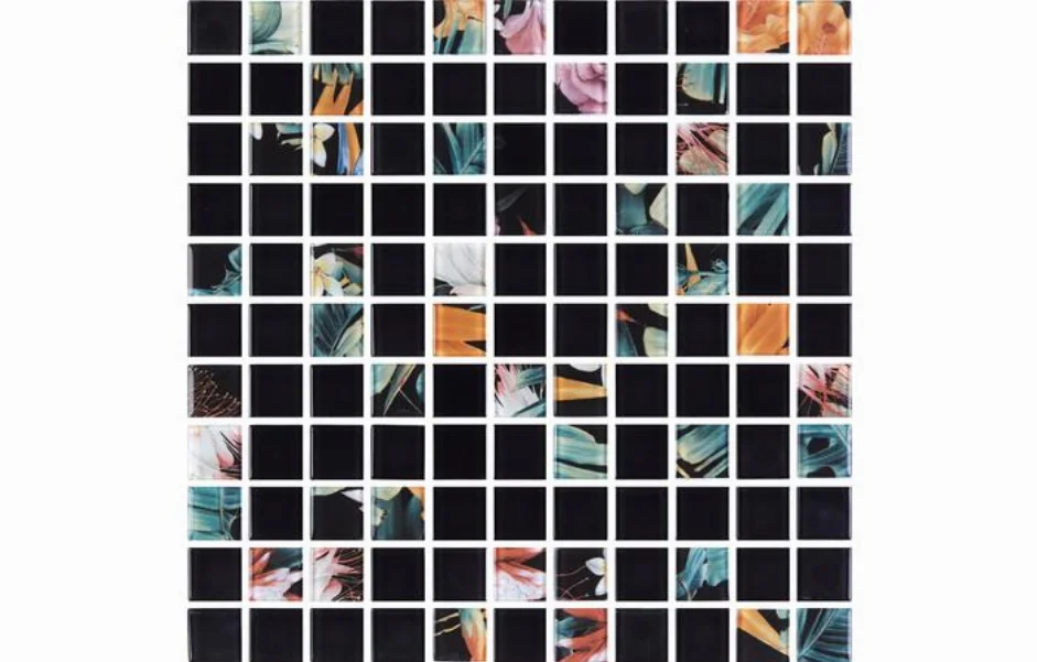 Мозаика GMP 0825047 С2 Print 44-Black MATT 300x300x8 Kotto Ceramica