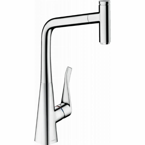 Смеситель Hansgrohe Metris Select M71 для кухонной мойки, под сталь 73803800