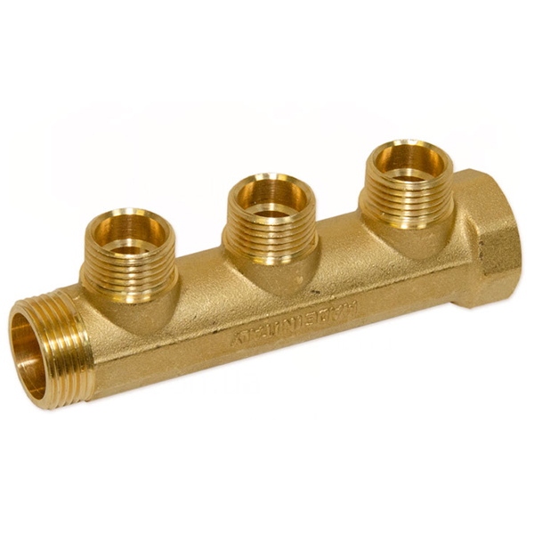 Колектор латунний Bianchi Ø 3/4"×1/2" - 3 контури, I=36 мм