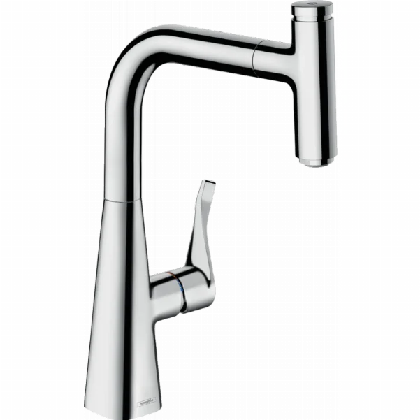 Смеситель Hansgrohe Metris Select M71 для кухонной мойки, хром 73802000