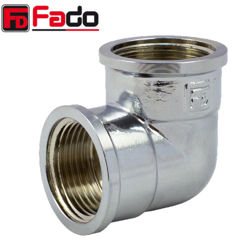 Коліно латунне FADO Fit Chrome Ø 3/4" внутрішня різьба